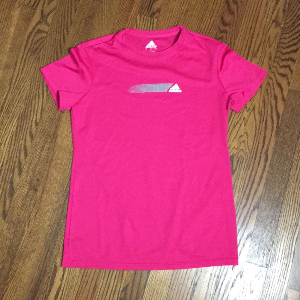 Adidas dri-fit tee in pink, size medium